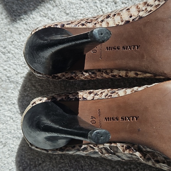 Vintage Miss Sixty Snakeskin leather heels - Picture 14 of 15